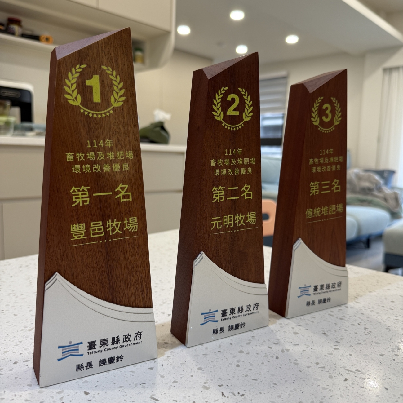 臺東縣政府環保局 活動獎盃