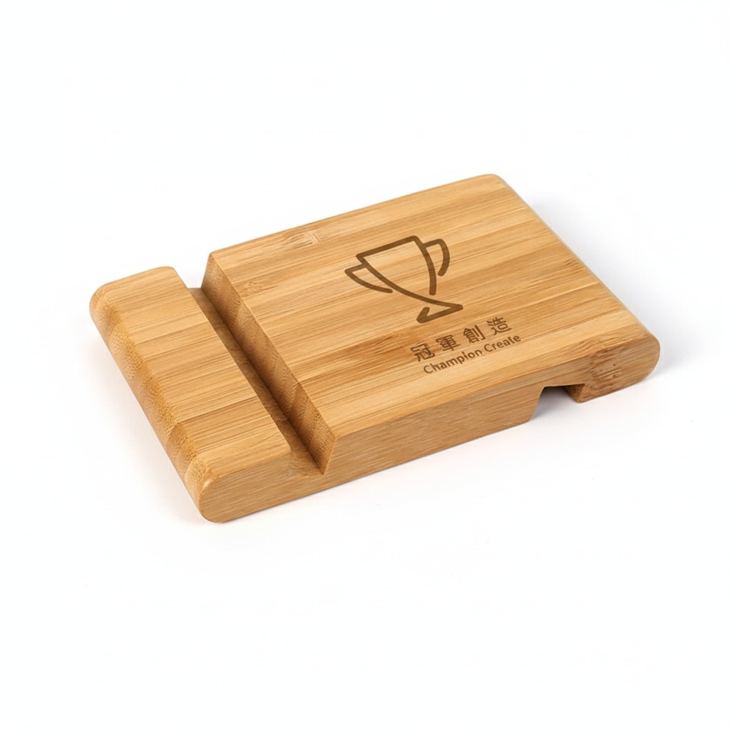 竹製手機支架 客製化LOGO