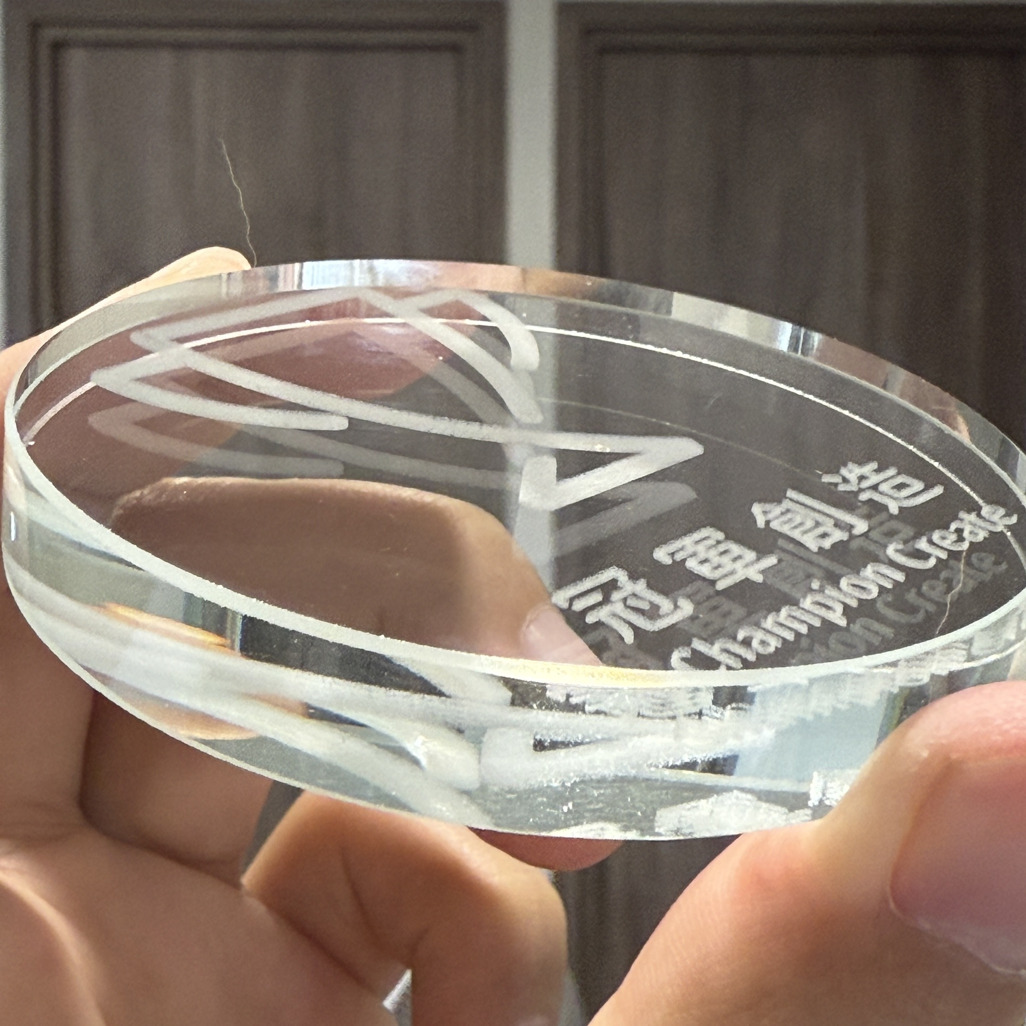水晶獎盃 雷射內雕 3D 立體