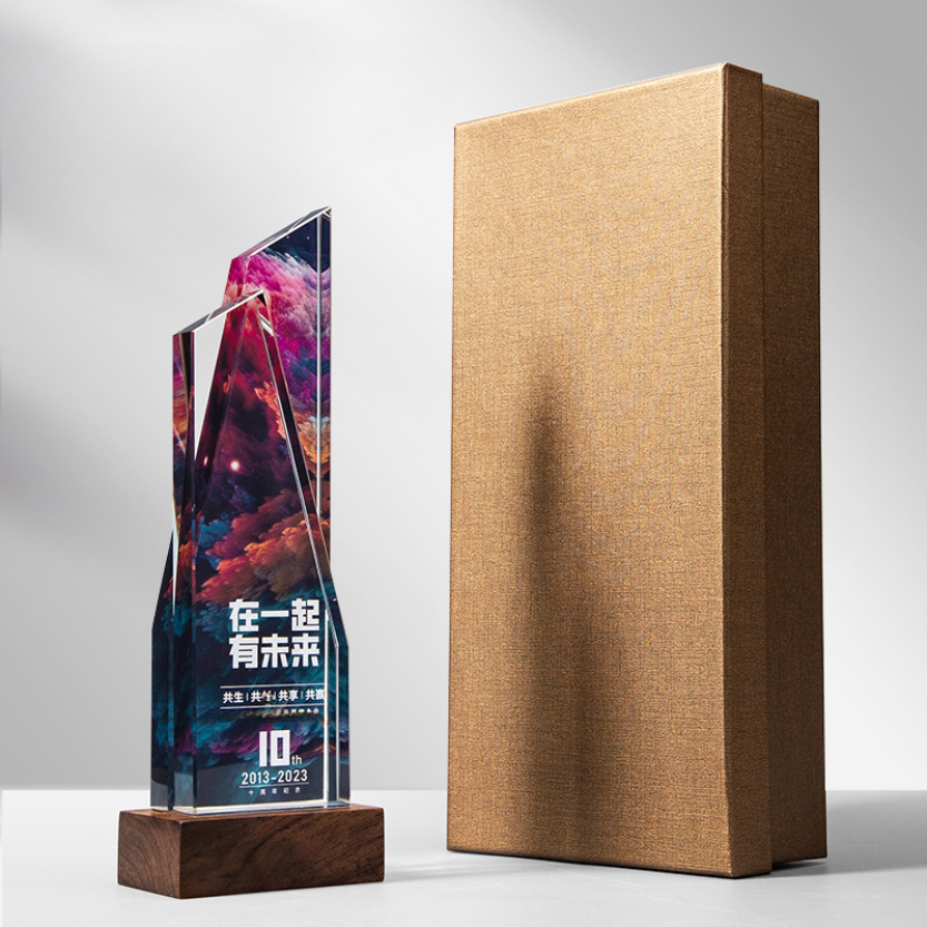 高透明水晶材質獎牌